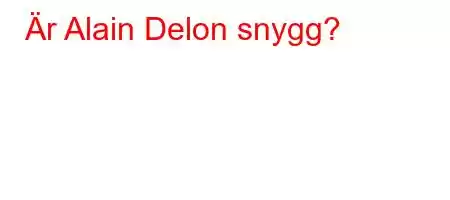 Är Alain Delon snygg?