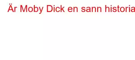 Är Moby Dick en sann historia?