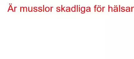 Är musslor skadliga för hälsan?