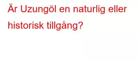 Är Uzungöl en naturlig eller historisk tillgång