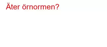 Äter örnormen?