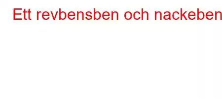 Ett revbensben och nackeben?