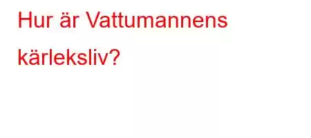 Hur är Vattumannens kärleksliv