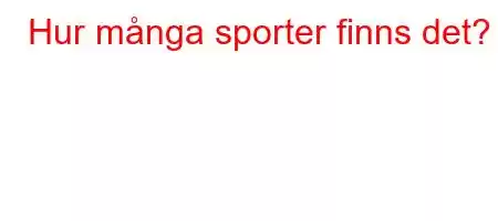 Hur många sporter finns det?