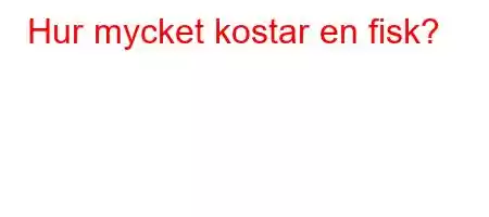 Hur mycket kostar en fisk?