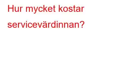 Hur mycket kostar servicevärdinnan