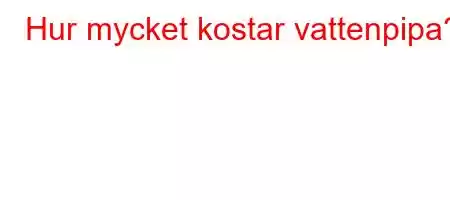 Hur mycket kostar vattenpipa?