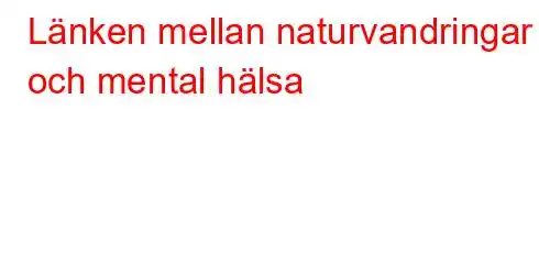 Länken mellan naturvandringar och mental hälsa