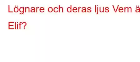 Lögnare och deras ljus Vem är Elif?