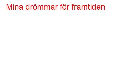 Mina drömmar för framtiden