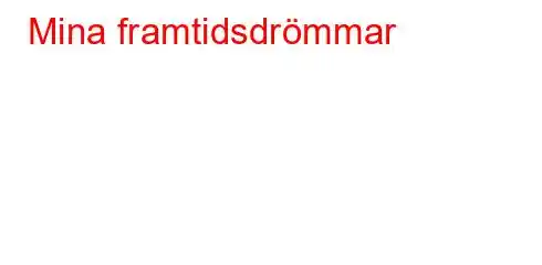 Mina framtidsdrömmar