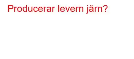 Producerar levern järn