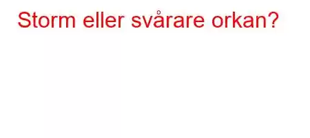 Storm eller svårare orkan