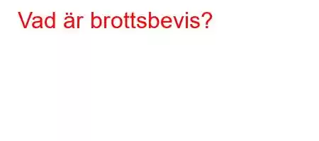 Vad är brottsbevis?