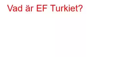 Vad är EF Turkiet?