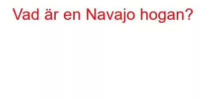 Vad är en Navajo hogan