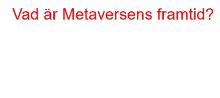 Vad är Metaversens framtid?