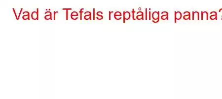 Vad är Tefals reptåliga panna?