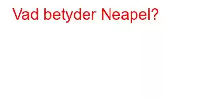 Vad betyder Neapel?