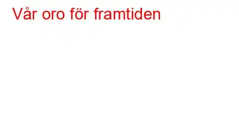 Vår oro för framtiden