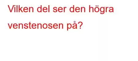 Vilken del ser den högra venstenosen på